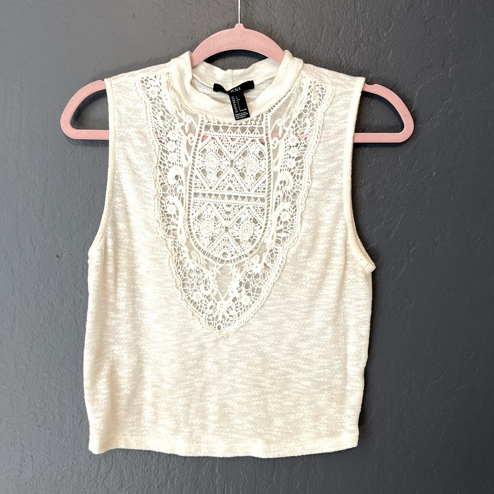Lace crop top
